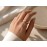 انگشتر طلایی زنانه رنگ ثابت مدل مینیمال