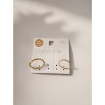 ست 2 عددی انگشتر دخترانه روکش طلا برند accessories