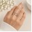 انگشتر دو لاین روکش نقره دخترانه برند accessories