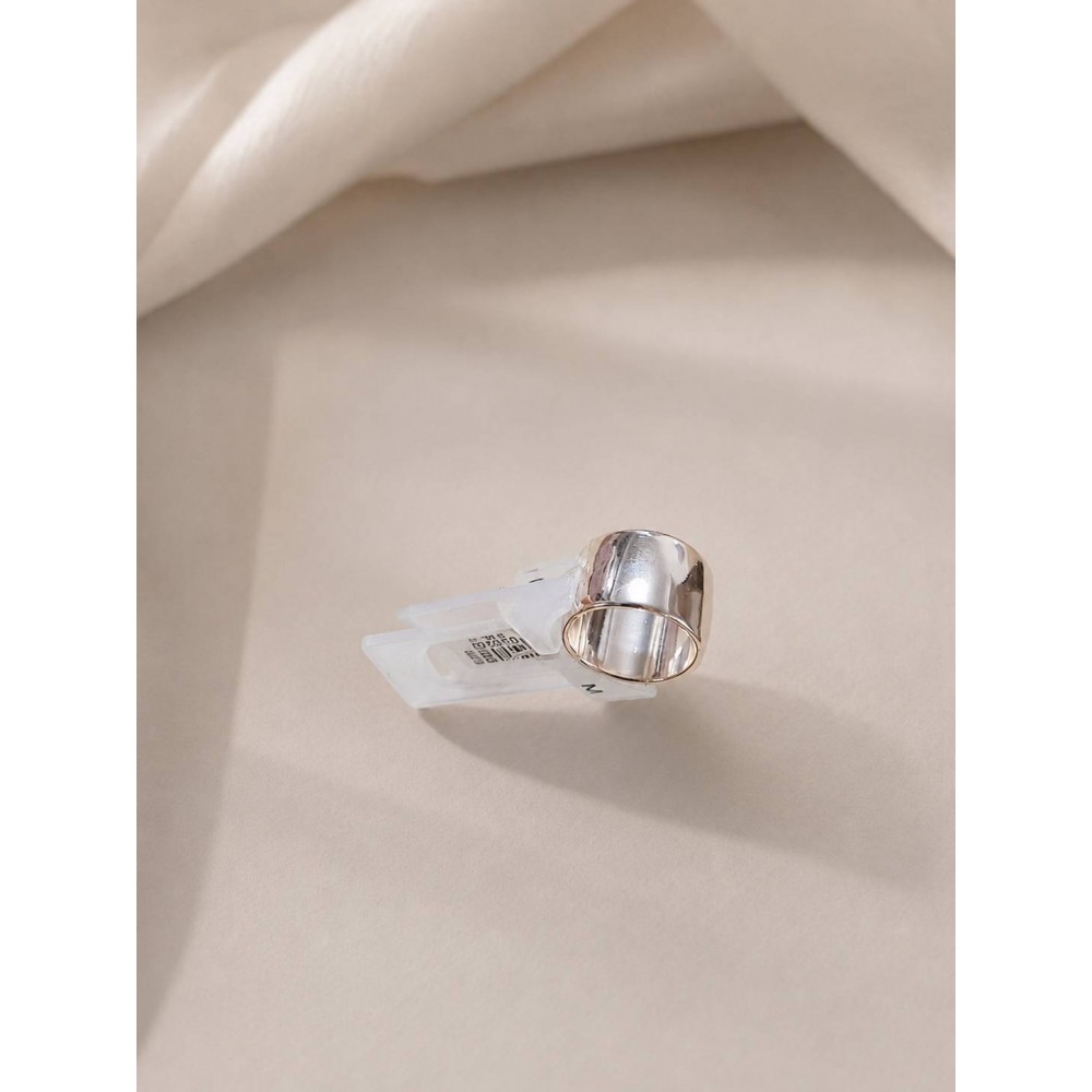 انگشتر ساده پهن زنانه رزگلد کمرنگ برند accessories