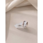 انگشتر ساده پهن زنانه رزگلد کمرنگ برند accessories