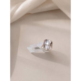 انگشتر ساده پهن زنانه رزگلد کمرنگ برند accessories