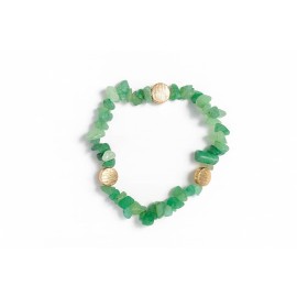 دستبند سنگی سبز کشی برند I am