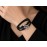 دستبند چرمی مشکی با آویز درخت زندگی و قفل مگنتی برند accessories