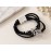 دستبند چرمی مشکی با آویز درخت زندگی و قفل مگنتی برند accessories