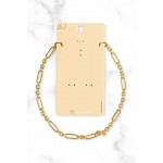 گردنبند فیگارو طلایی رنگ ثابت برند six