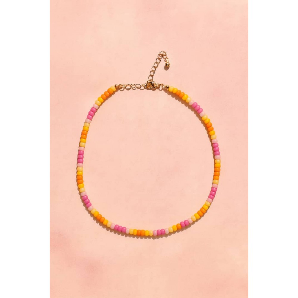 گردنبند مهره ای رنگی دخترانه بند six