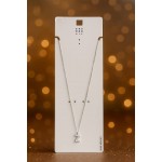 گردنبند ظریف روکش نقره پلاک Z برند six