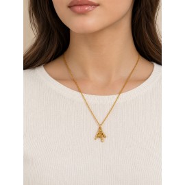 گردنبند زنانه روکش طلا با پلاک نماد عشق برند accessories