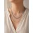 گردنبند دولاین مهره ای آبی و زنجیری برند accessories