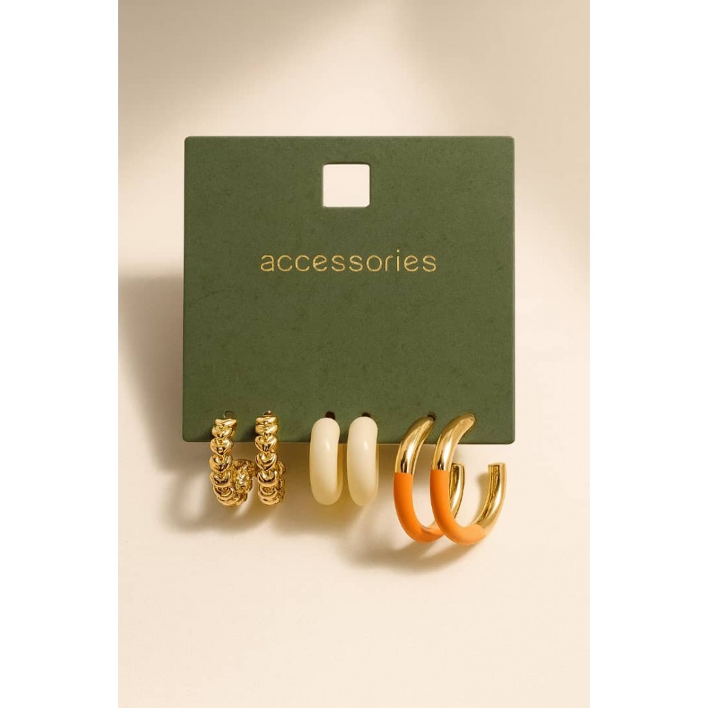 گوشواره های نیم حلقه ای فانتزی برند  accessories