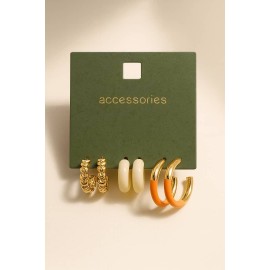 گوشواره های نیم حلقه ای فانتزی برند  accessories