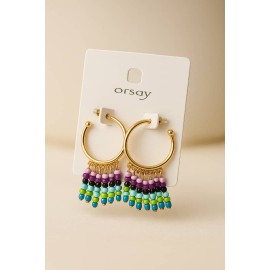 گوشواره حلقه ای آویز مرواریدی برند orsay