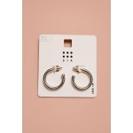 گوشواره نیم حلقه ای روکش نقره برند six