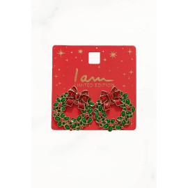 گوشواره میخی طرح تاج گل برند I am