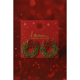 گوشواره میخی طرح تاج گل برند I am