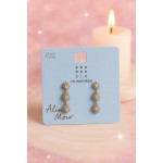 گوشواره آویز ستاره ای روکش نقره برند six