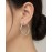 گوشواره حلقه ای نقره ای ساده دخترانه برند accessories