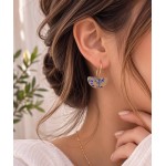 گوشواره نیم حلقه ای طلایی مینیمال دخترانه برند accessories