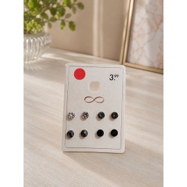 پک 4 عددی گوشواره میخی نگینی