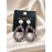 گوشواره اشکی مرواریدی کریستالی برند accessories