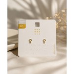 گوشواره استیل آبکاری طلا نماد زن برند six
