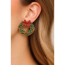 گوشواره میخی طرح تاج گل برند I am