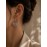 گوشواره نیم حلقه ای طلایی مینیمال دخترانه برند accessories