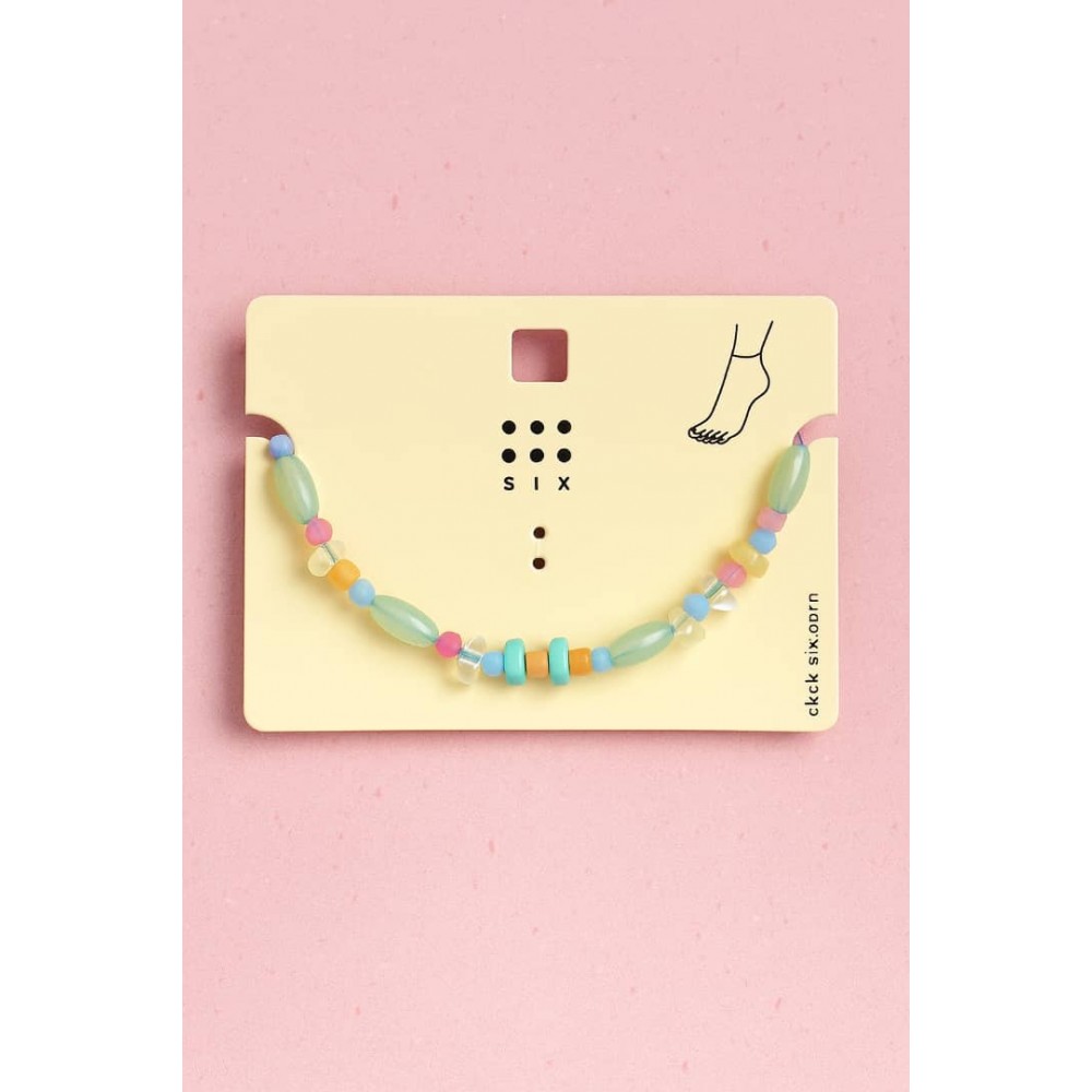 پابند مرواریدی رنگی برند six