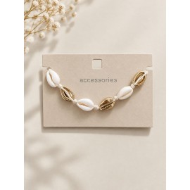 پابند صدفی طلایی زنانه برند accessories