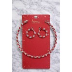 نیم ست گوشواره و گردنبند کریسمسی برند آلمانی I am